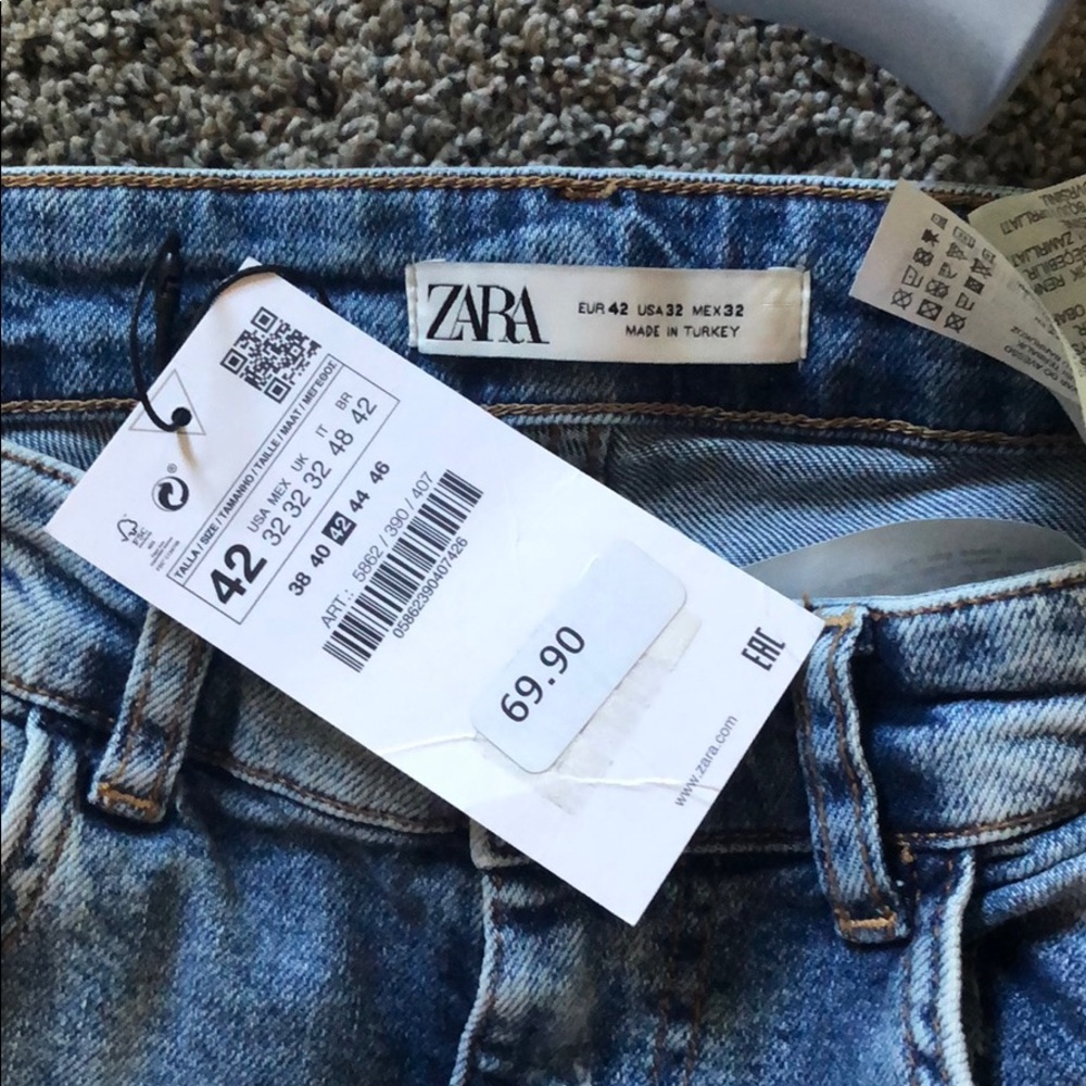 ZARA Skinny  Fit Jeans size 42